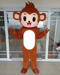 2022 Festival Jurk Leuke Monkey Mascotte Kostuums Carnaval Hallowen Geschenken Unisex Volwassenen Fancy Party Games Outfit Holiday Celebration Cartoon Character Outfits