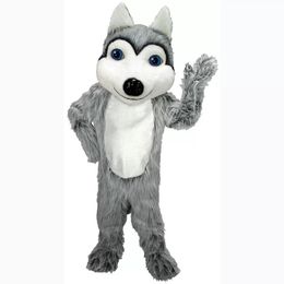 2022 Festival Jurk Husky Hond Mascotte Kostuums Carnaval Hallowen Geschenken Unisex Volwassenen Fancy Party Games Outfit Holiday Celebration Cartoon Character Outfits