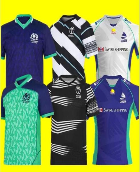 2022 Fiji Drua Mens Rugby Jersey Tops Fiji Scotland Sevens National Team Home Away Shirt Tize S5XL8186986