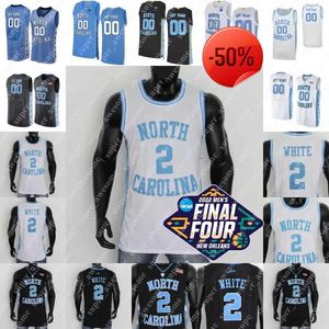 Maillot de basket-ball Final Four Unc North Carolina Tar Heels, Caleb Love, Armando Bacot, Brady Manek R.j. 2022 Davis Kerwin Walton Dawson