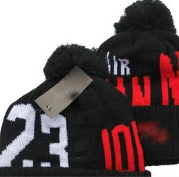 2022 Vlucht 23 Men Beanie Luxe Unisex gebreide hoed Gorros Bonnet Canada Gebreide hoeden klassieke sportschedelpetten vrouwen casual outdoor beanies a19