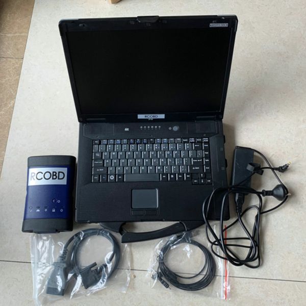 Herramienta de diagnóstico de escáner Mdi2, software Ssd USB o Bluetooth con cables OBD CF52 para ordenador portátil, juego completo listo para usar