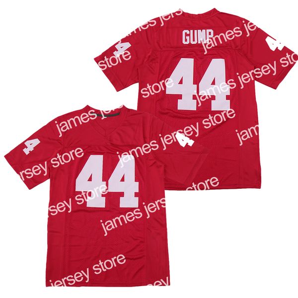 2022 Forrest Gump # 44 Tom Hanks Alabama Men Movie Football Jersey All Centred Red S-3xl High Quality