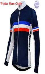 2022 France Pro Team Winter Cycling Jackets Fleece Ciclismo a prueba de viento Jacket Termal MTB Caón de ciclismo Men Calentamiento de calentamiento1982554