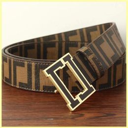 2022 Ceinture en cuir véritable Hommes Largeur 4 0cm Ceintures de créateurs de mode Hommes Boucle noire Lettre Ceinture Cintura Ceintures F Ceinture pour W2363