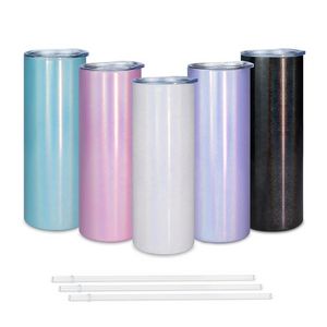 2022 Glitter en acier inoxydable à double paroi 20Oz Tasses Holographique Glitter Sublimation Tumbler fy4373