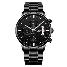 2022 montre en or haut marque de luxe hommes montres étanche montre-bracelet à Quartz Relogio Masculino homme d'affaires montre cadeau D2