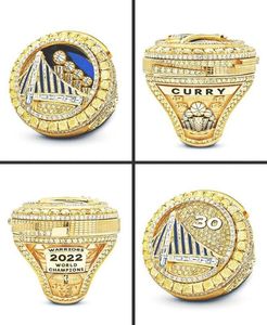 2022 Golden State Warriirs Basketball S Ring met houten display box case fan cadeau voor mannen groothandel5902307