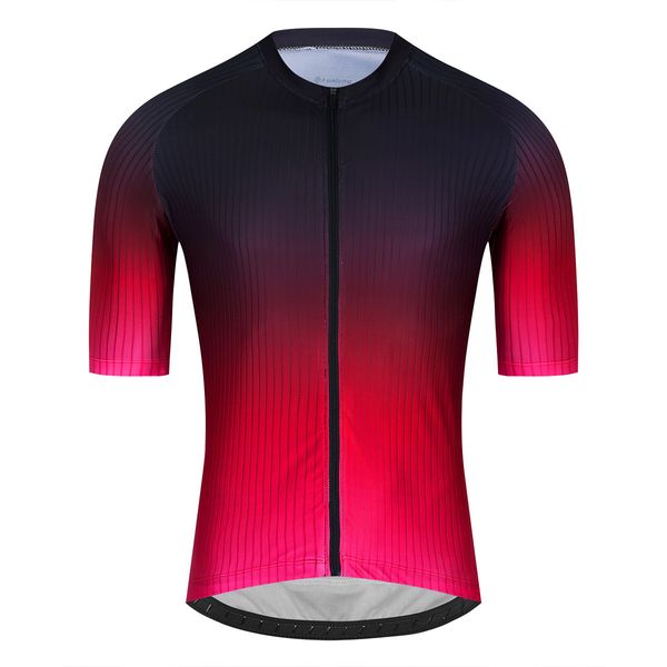 2024 gradiente rojo verano camiseta de ciclismo profesional transpirable equipo carreras deporte bicicleta Tops hombres ropa de bicicleta corta M36