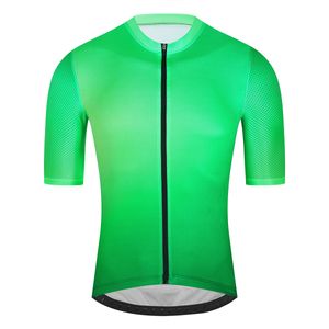 Maillot de cyclisme professionnel vert pour hommes, respirant, de course en équipe, de Sport, hauts de vélo, vêtements de vélo courts, M36, été 2024