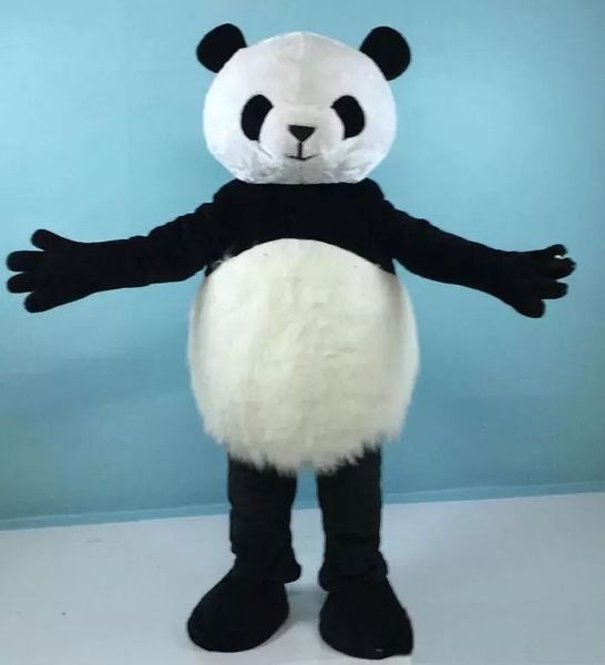 2022 Halloween Big Panda Costume de mascotte de haute qualité Animal de dessin animé en peluche Personnage de thème Anime Taille adulte Carnaval de Noël Fête d'anniversaire Tenue fantaisie