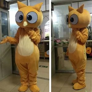 2022 Halloween Brown Owl Mascot Costume Top qualité Cartoon Anime thème personnage Adultes Taille Noël Carnaval Fête D'anniversaire En Plein Air Outfit