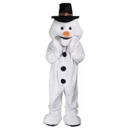 2022 Halloween Happy Snowman Mascot Costume Alta calidad Personalizar Cartoon Plush Anime tema personaje Adulto Tamaño Christmas Carnival disfraces