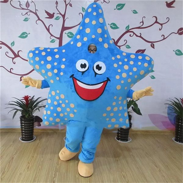 2022 Costume de mascotte d'étoile de mer d'Halloween Top qualité dessin animé personnage thème carnaval unisexe adultes taille noël fête d'anniversaire tenue de plein air costume