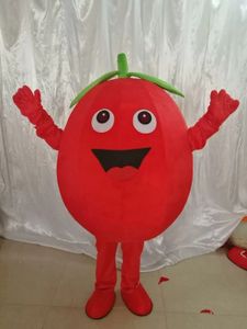 2022 Halloween tomate mascotte Costume haute qualité dessin animé légume en peluche Anime thème personnage adulte taille noël carnaval fête d'anniversaire tenue fantaisie