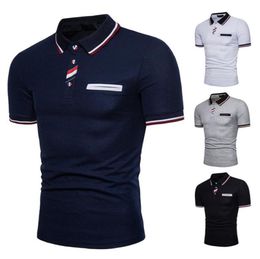 2022 Happyjeffery Polo T-shirt For Men Streetwear Sorwear Sleeve Mens Turndown Collar Tshirts PT018978100