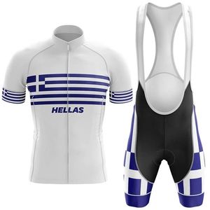 2022 Hellas Wielertrui Set Zomer Mountainbike Kleding Pro Fiets Sportkleding Pak Maillot Ropa Ciclismo186y