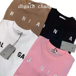 2022 High-end nieuwe Paris Street Gedrukte letter T-shirt damesronde kraag korte mouw losse paar outfit heren en dames halve mouw Aziatische maat S-5XL 779100438