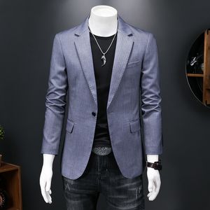 2023 traje pequeño de gama alta, camisa informal de negocios para hombres, versión coreana, chaqueta de traje individual de algodón de primavera, hombre grande y gordo, 200 libras disponibles s-5xl