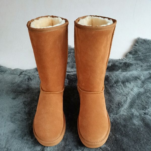 2022 Botas altas clásicas para mujer AUS de alta calidad Botas para mujer Botas para la nieve Botas de invierno Botas de cuero TAMAÑO DE EE. UU. 5--13