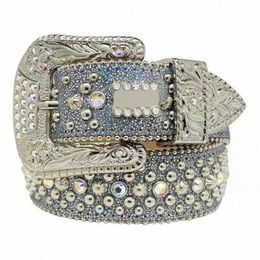 BB Simon – ceinture de luxe incrustée de diamants pour hommes et femmes, de haute qualité, de styliste, élégante et décontractée, hip hop, style297T, 2022