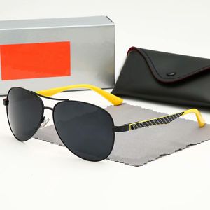 2022 gafas de sol clásicas de lujo de diseñador para hombres y mujeres, gafas de sol de marca Vintage para piloto, gafas de sol polarizadas UV400 de 58mm, lentes de vidrio