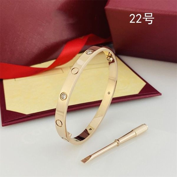 2022 design de haute qualité bracelet en acier inoxydable boucle d'or bracelet bijoux de mode hommes et femmes bracelets 0001