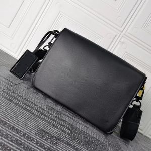 2022 Hoogwaardige designer schoudertas Mannen PU lederen handtas zwart aktentas bruin laptop cross bodyessenger bags