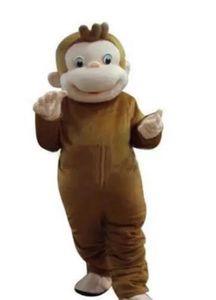 2022 Costumes de mascotte de singe George curieux de haute qualité