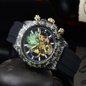 2022 hoge kwaliteit mannen luxe horloge zes steken alle wijzerplaten werken automatische quartz horloges europese topmerk chronograaf klok fashi2401