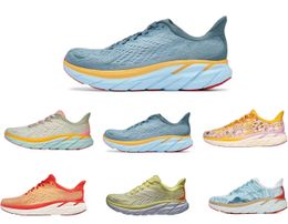 2023 One Athletic Running Shoes Clifton 8 Shock Absorbing Road Sportswear Lichtgewicht demping Lange afstand Runner Shoe Mens LifeS Lifestyle Yakuda