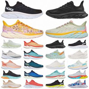 2022 HOKA ONE Zapatos para correr Clifton 8 Bondi X Negro Blanco Nuevos zapatos para hombre entrenamiento gimnasio Runner Womens Lifestyle Mesh Knit Sneakers Dropshiping