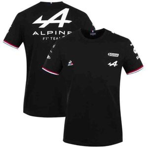 2022 Hot F1 Formule 1 Alpine Team Alonso Blue Heren en dames Racing Spectator Summer 14 Aokang T-shirt