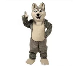 2022 Hot Nieuwe Wolf Mascot Costuums Halloween Dog Mascot Character Holiday Head Fancy Party Costume volwassen maat