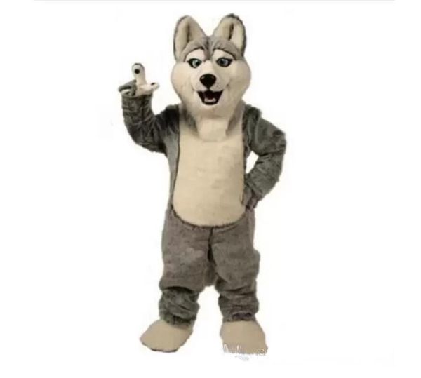 2022 Hot New Wolf Mascot trajes de mascota Halloween Mascota Personaje Cabeza de vacaciones Fancy Party Tamaño de adulto