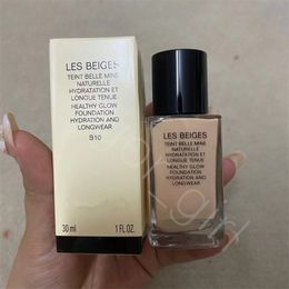 Les Beiges Brand Glow Foundation Waterdichte Hydratatie BD01 B10 Make -up Girl Liquid Foundation 30 ml 1fl.oz Cosmetics