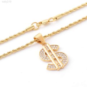 2022 Hot Sale Hip Hop Rap 925 Sterling Silver Gold Polar Dollart Sign hang ketting ketting Diamond edelsteen hanger