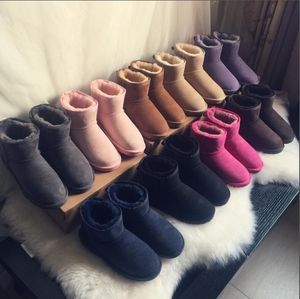 Mini bottes de neige classiques courtes en cuir véritable pour femme, bottes populaires à la mode, offre spéciale, hiver 2022