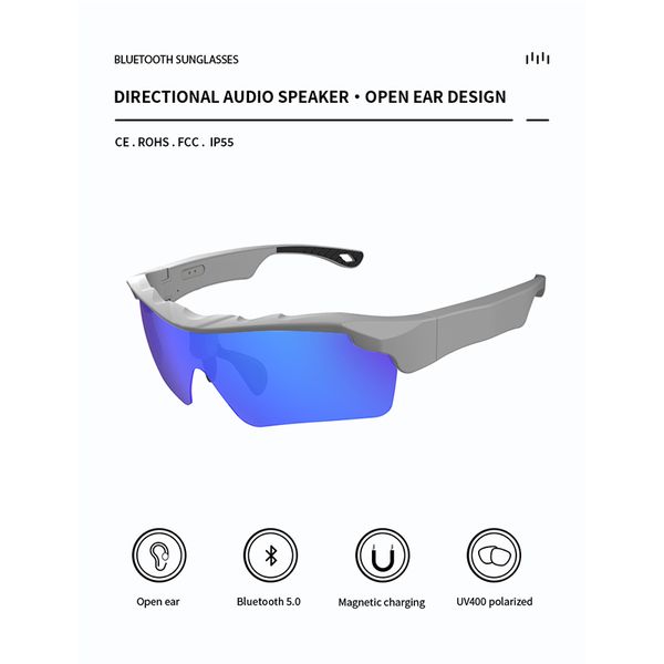 2022 vente chaude cyclisme conduite lunettes Audio lunettes de soleil intelligentes musique Bluetooth lunettes femmes hommes lunettes intelligentes Sport appel mains libres