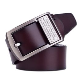 Ceinture de styliste en cuir véritable pour hommes, avec boucle ardillon, nouveau style, de haute qualité, offre spéciale, 2022