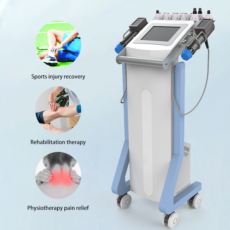 2022 Hot Selling Shock Wave Therapy Body Massage Physiotherapy Tens with 2 Handles Machine Extracorporeal Shock Ed Shockwave Treatment For Clinic