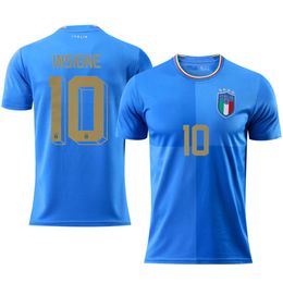 2022 Italie Home 6 Villati 10 INIESNE 14 Chiesa Football Jersey Numéro d'origine
