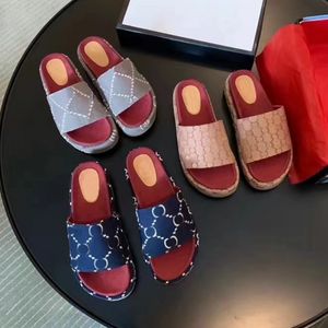 Designer Slippers Women Sandals Platform Men Rubber Dikke Sole Glaasjes Modestijl Sandalen en slippers 35-44 met doos