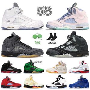 2022 Jumpman 5 5s Chaussures de plein air pour hommes Date Pâques Concord Shattered Backboard Green Bean Sneaker Classic Black Cat What The Paris Michigan JORDAM