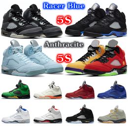 2022 Jumpman 5s Men Basketball Shoes 5 Racer Blue Jade Horizon Bluebird Anthracite Raging Bull What The Shattered Backboard Mens Trainers Sports Sneakers