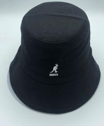 2022 Kangaroo Fisherman Visor Basin hoed mode mode wilde katoenen stof emmer hoed supervuur ​​mannen en vrouwen flattop clothat5627039