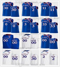 2022 Kansas NCAA Jayhawks College Basketball Jersey 30 Ochai Agbaji 2 Christian Braun 33 David McCormack 11 Remy Martin 0 Bobby Pettiford 3 Dajuan Harris Jr. 10 Wilson