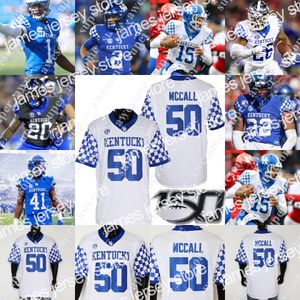 Maillot de football Kentucky Wildcats 2022 Will Levis Michael Drennen II Isaiah Epps Dingle Tae Crumes Izayah Cummings Wright DeAndre Square Marquan