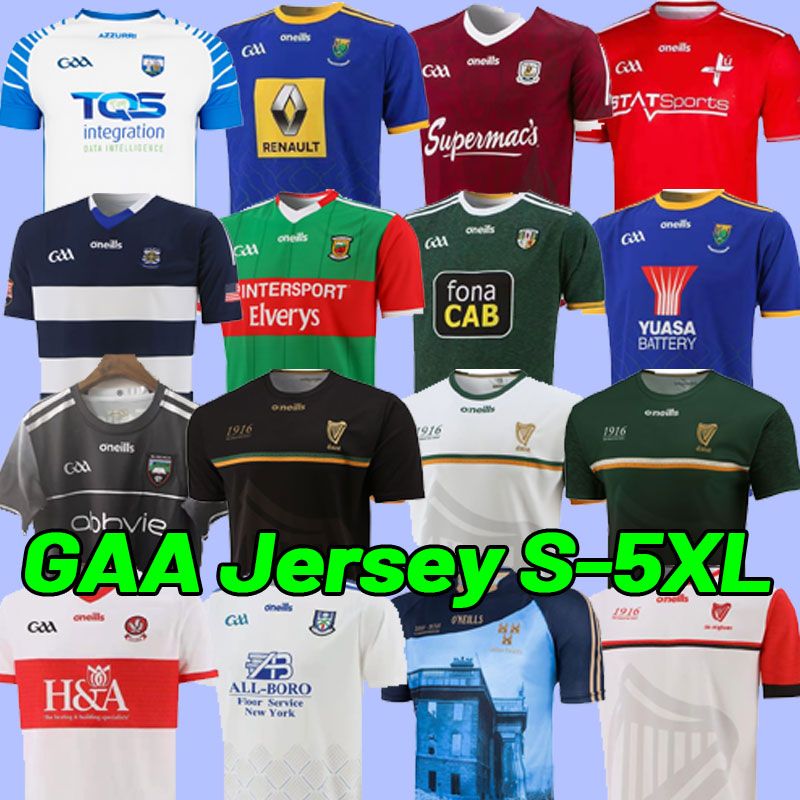 2022 Kerry Galway Dublin Gaa Rugby Jerseys Soccer Jersey 21 22 Tyrone Tipperary Cork Classic Home Shirt Mayo Meath Wexford Mayo Longford Monaghan
