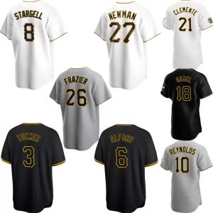 Kevin Newman Jerseys Willie Stargell Roberto Clemente Anthony Alford Ben Gamel Josh Bell Bryan Reynolds Custom Heren Dames Honkbal Jeugd Jersey